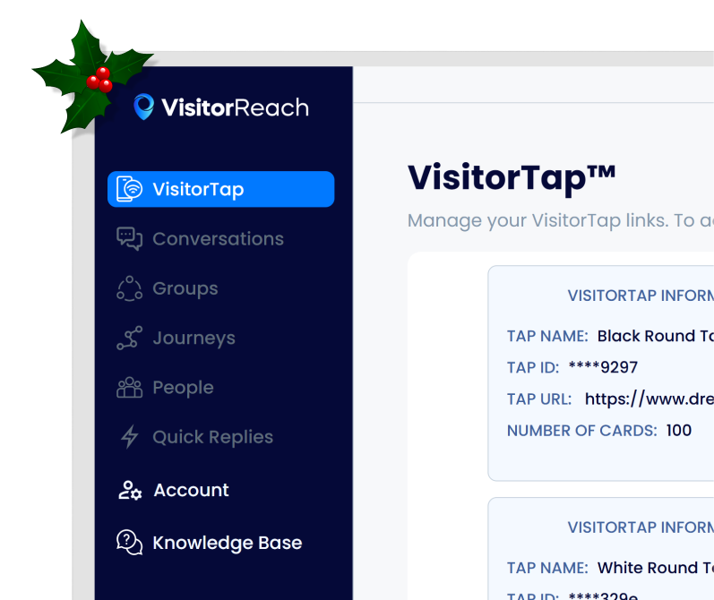 VisitorTap Dashboard
